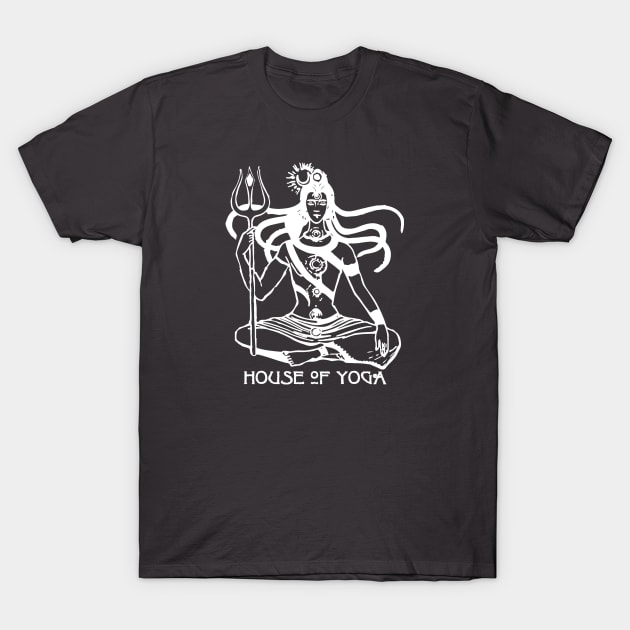 White Shiva T-Shirt by Durga Devi at House of Yoga